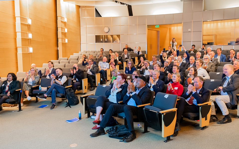 people sitting in an audience