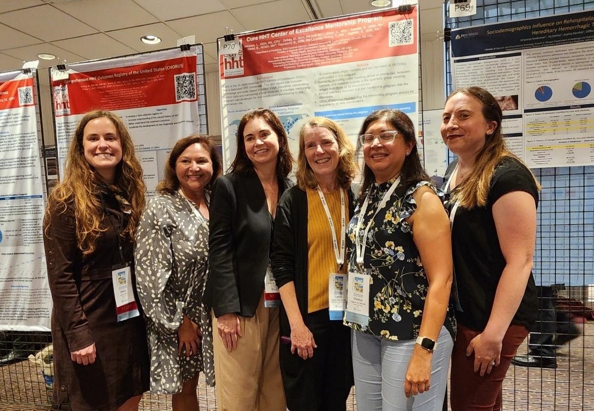 Tori Lomax Truong and fellow coordinators at the HHT ISC