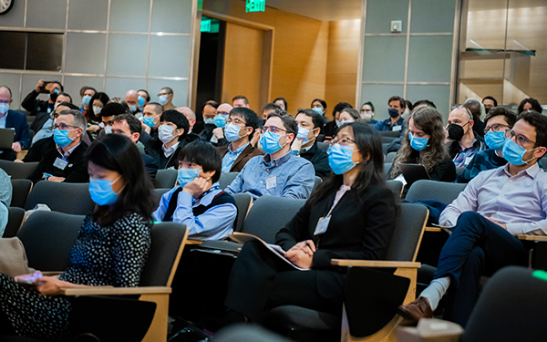 Socially distanced attendees of the 2022 Hyperpolarized Carbon-13 MRI Technology Development Workshop
