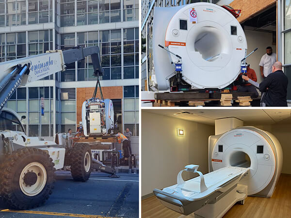 We are proud to be reducing our carbon emissions by using sustainable strategies for delivery of this Siemens MAGNETOM Sola 1.5T MRI to our China Basin Landing site in San Francisco. Photo credits: Alastair Martin and Craig DeVincent.