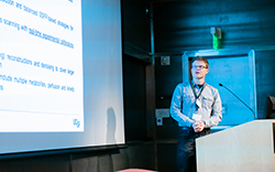 Peder Larson, PhD, TR&D3 HMTRC Executive Committee Member presenting at a workshop