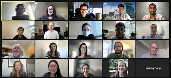 A virtual poster session on Methodological and Device Development and Testing at the 18th Annual Imaging Research Symposium. Screenshot on a virtual poster session on Methodological and Device Development and Testing at the 18th annual Radiology Research Symposium