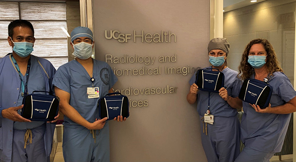 UCSF Radiologic Technologists (L-R): Abe Carillo, Ryan Whang, Elena Fleischer and Christina Salani