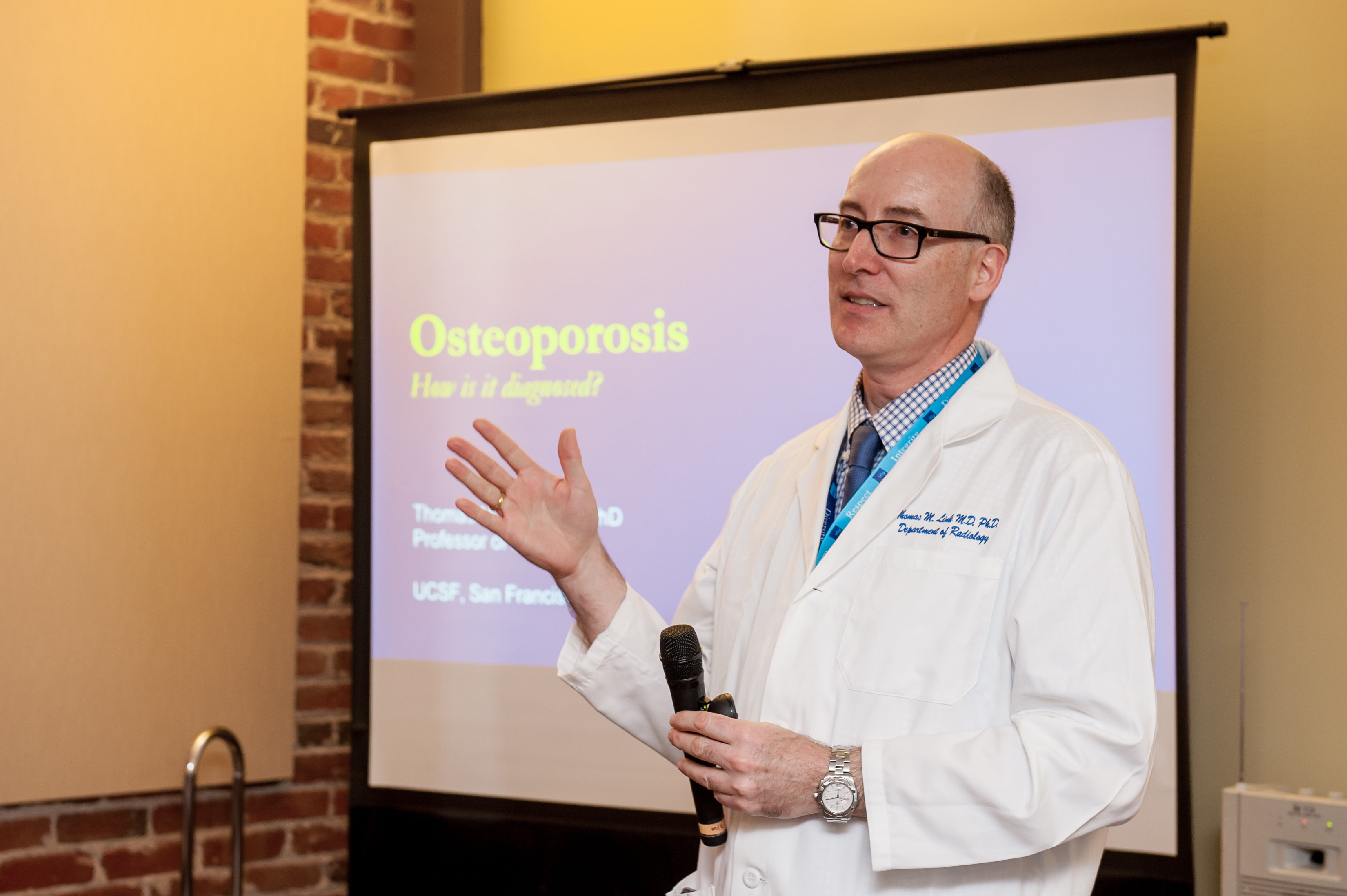 Dr. Thomas Link discusses Osteoporosis at our recent event