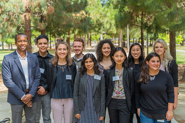 RISE participants with Dr. Matt Bucknor, program director, and Samira Zebarjadian, program coordinator.