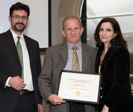 Christopher Hess, MD, PhD, David Saloner, PhD, and Christine Glastonbury, MD.