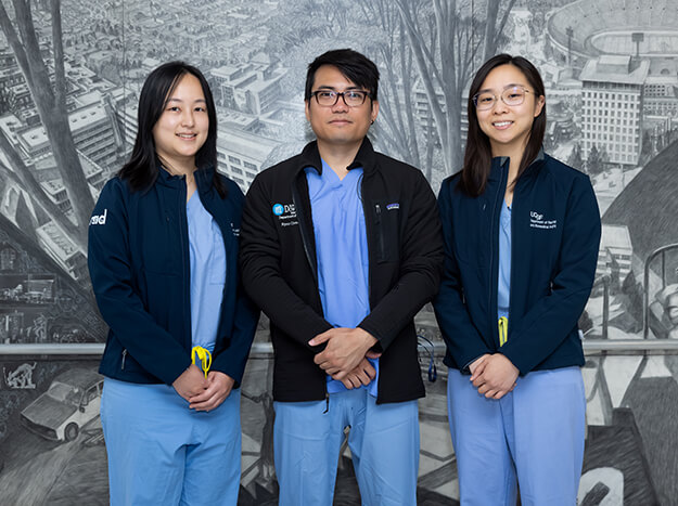 Independent IR Fellows: Xiao Wu, MD, Ryan Chen, MD, and Alice Zhou, MD. (Not pictured, Kalpana Manral) Independent IR Fellows: Xiao Wu, MD, Ryan Chen, MD, and Alice Zhou, MD.