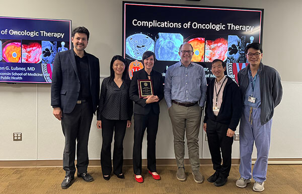 2024 Earl Miller Lecture (L-R): Chris Hess, Z. Jane Wang, Meghan Lubner, Michael Ohliger, Ben Yeh, Michio Taya. 2024 Earl Miller Lecture (L-R): Chris Hess, Z. Jane Wang, Meghan Lubner, Michael Ohliger, Ben Yeh, Michio Taya