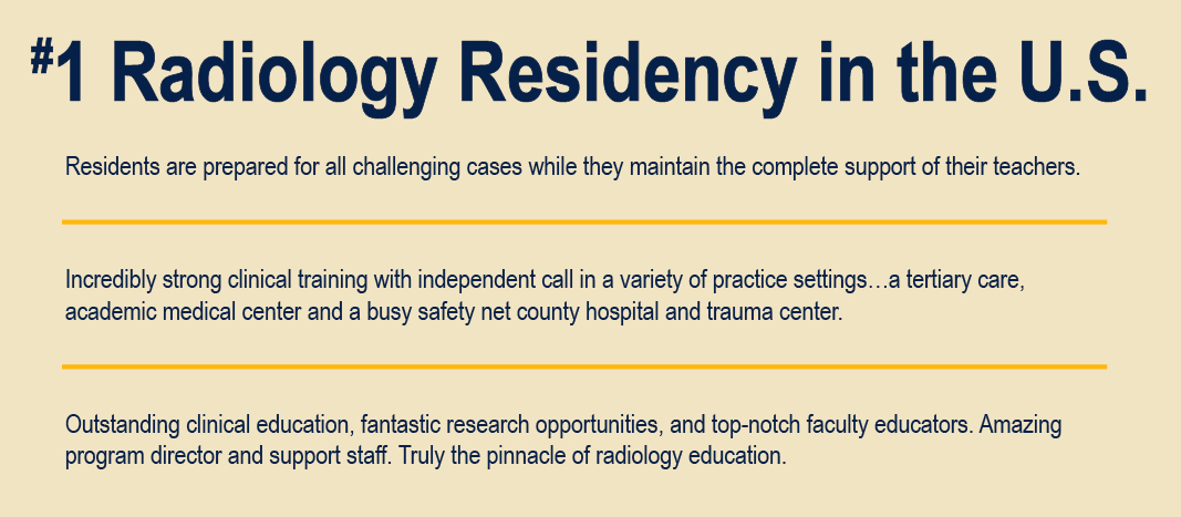 We're honored to be ranked #1 in Doximity Residency Navigator for 12 straight years. Doximity UCSF Top Ranked #1