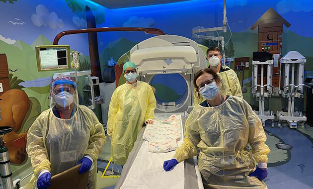 Adela Tan, RN, Kim Rosales, Evan Armstrong, Colette Dunleavy