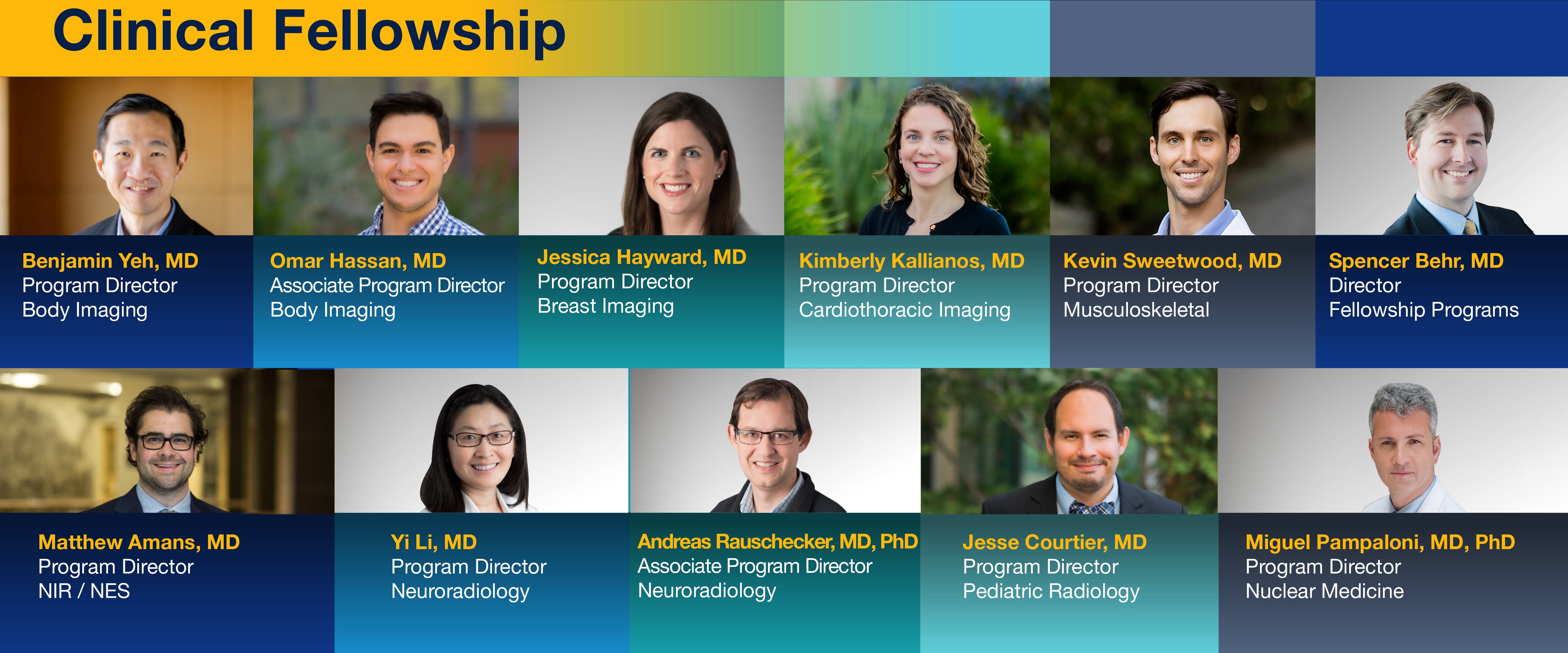 Clinical Fellowship Program Directors