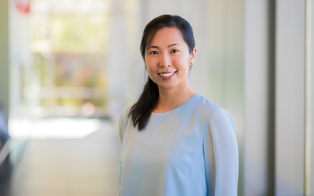 Senior author Maggie Chung, MD Woman with dark hair