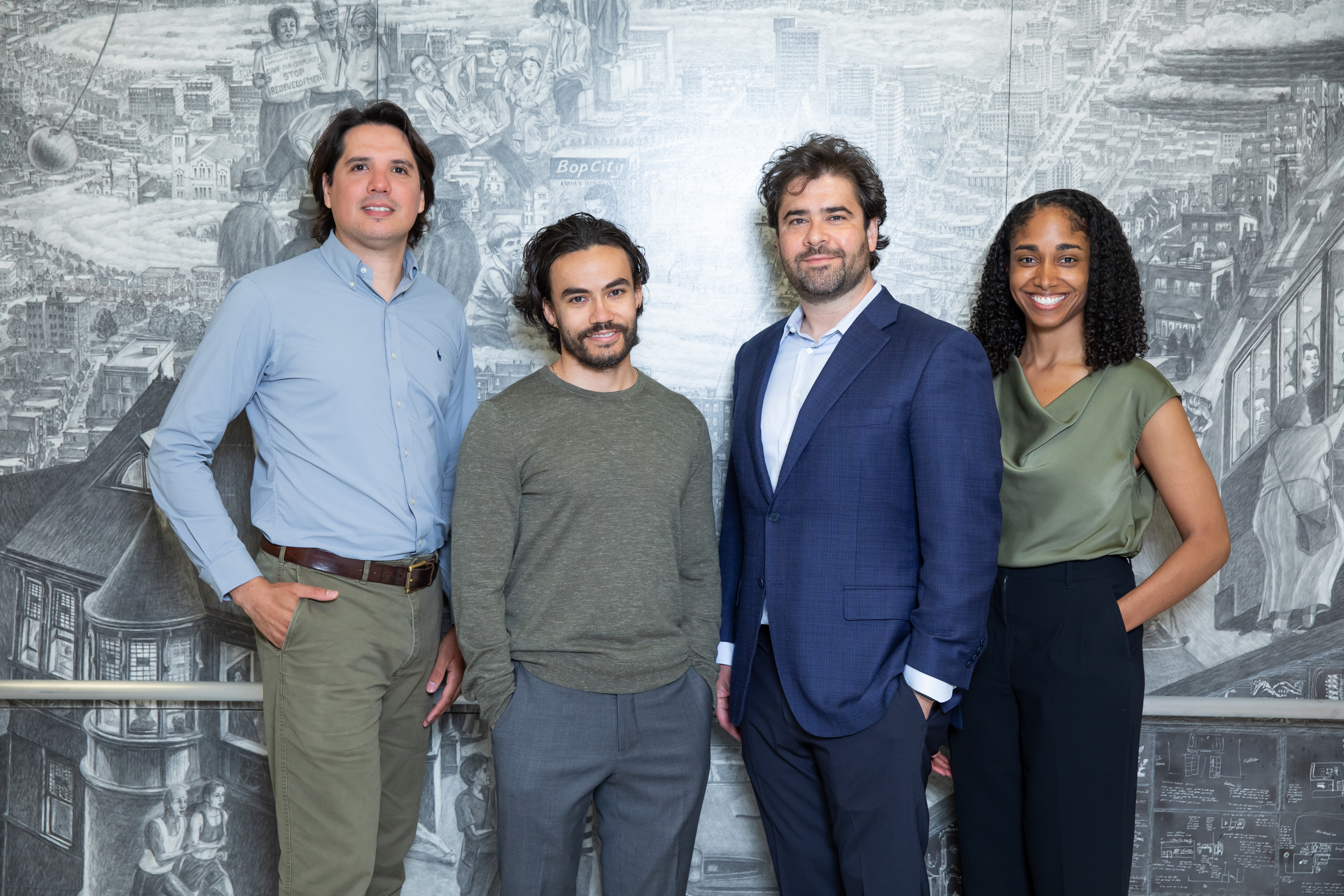 A group of four Neurointerventional Imaging fellows.