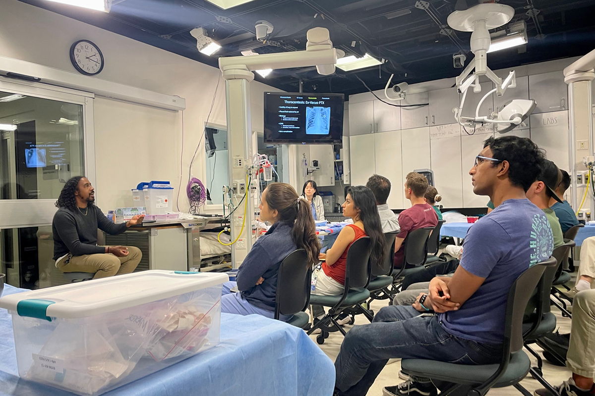 Christopher Brunson, MD, explains the process of performing procedures and highlights potential problem areas UCSF Ultrasound Training
