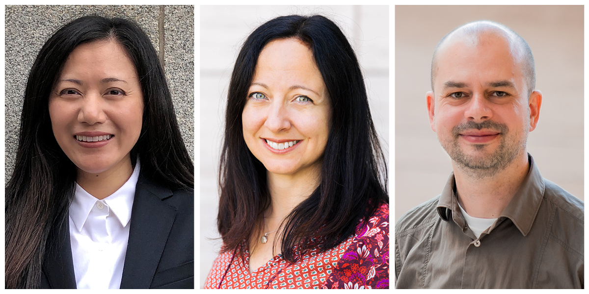 Yan Li, PhD, associate professor, Janine Lupo, PhD, professor, and Eugene Ozhinsky, PhD