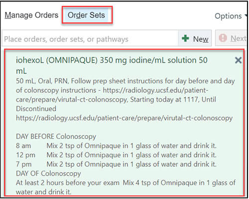 The Required procedure medications and instructions have been ordered.