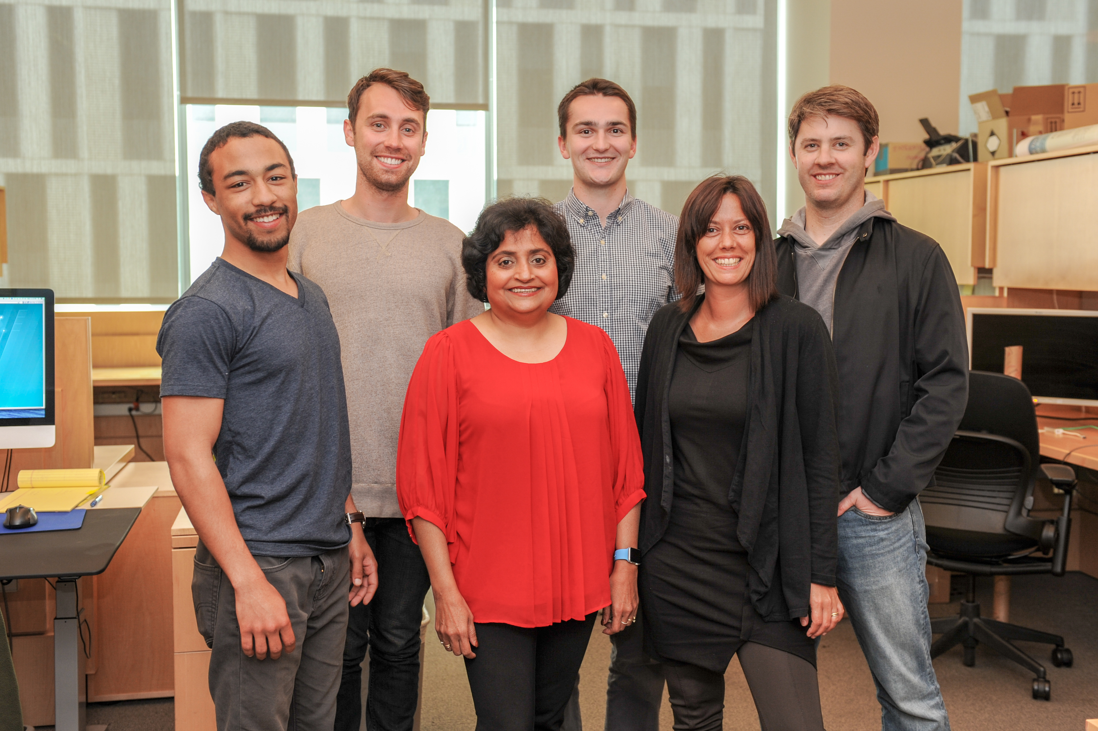 Dr. Sharmila Majumdar and some of the members of her research team