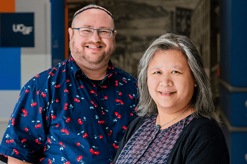 Martin Rawlings-Fein and Cindy Cheng UCSF Radiology Staff