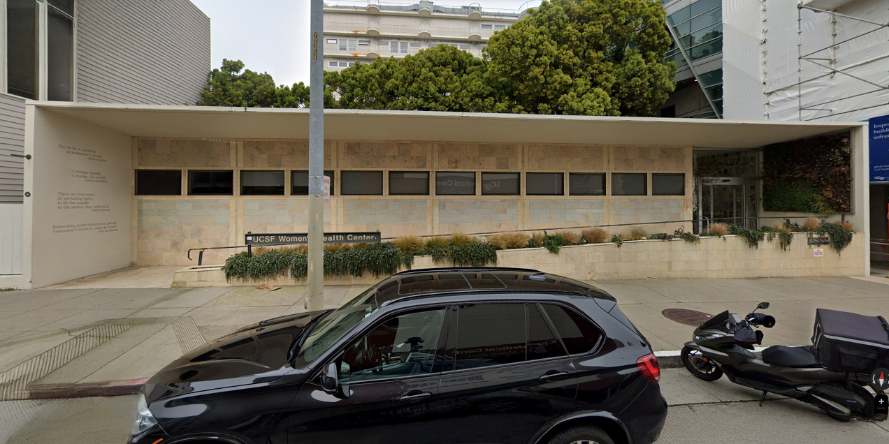 Exterior view of the UCSF Women’s Health Center at 2356 Sutter Street in San Francisco.