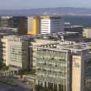 UCSF Mission Bay campus with hospital and research buildings