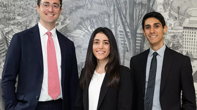 Diagnostic Radiology Chief Residents 2025-2026: Michael Romano, MD, PhD, Neda Ghassemi, MD, and Eric Lopez, MD