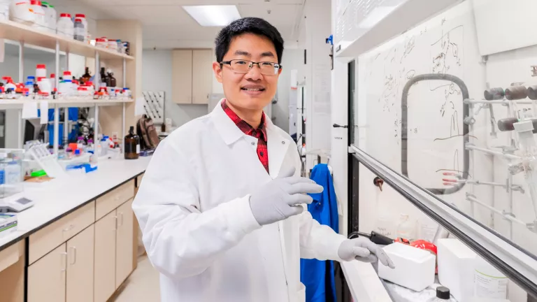 Researcher at work