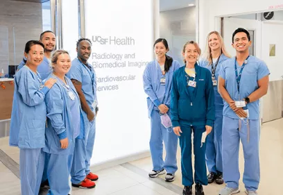 A group of our exceptional radiologic technologists at UCSF Radiology.