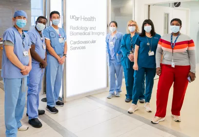 A group of our exceptional radiologic technologists at UCSF Radiology.