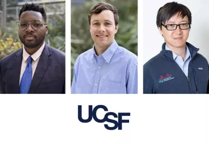 Portraits of three new UCSF Radiology faculty members.