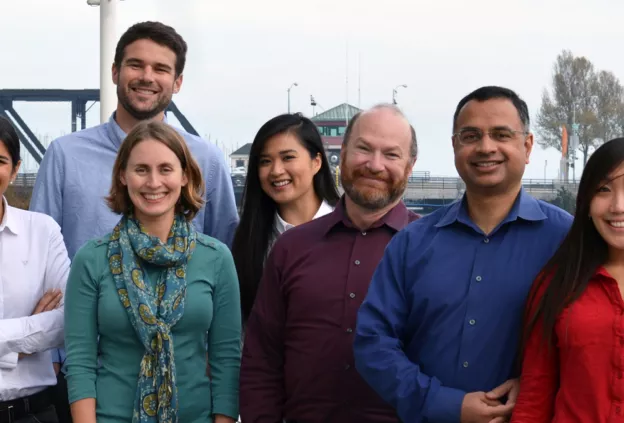 group of people (2015 Neural Connectivity Lab Group Photo Left-to-right: Eva Palacios, Nicholas Pojman, Julia Owen, Nhunhu Nguyen, Frank Ezekiel, Pratik Mukherjee, and Yi-Shin Chang Not pictured: Tracy Luks, Alireza Radmanesh, and Joe Zhang)