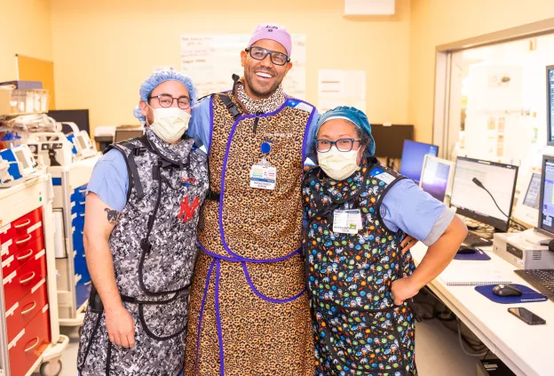 Interventional Radiology team smiling.