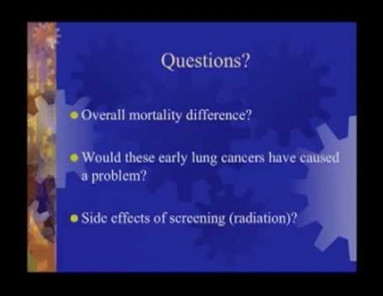 Embedded thumbnail for Early screening is not without risk