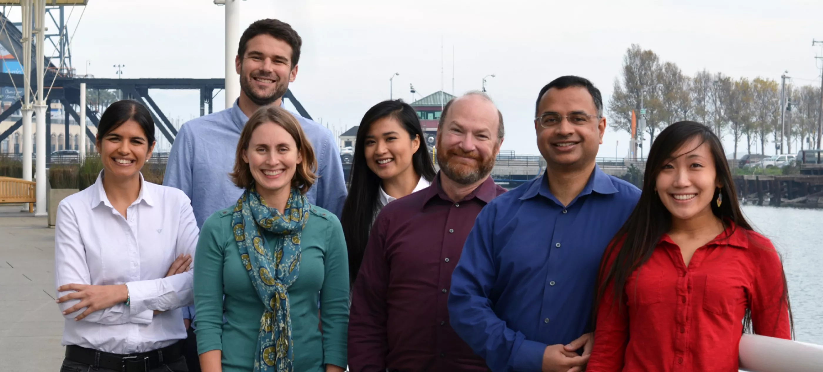 group of people (2015 Neural Connectivity Lab Group Photo Left-to-right: Eva Palacios, Nicholas Pojman, Julia Owen, Nhunhu Nguyen, Frank Ezekiel, Pratik Mukherjee, and Yi-Shin Chang Not pictured: Tracy Luks, Alireza Radmanesh, and Joe Zhang)