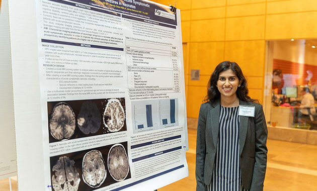 Shivani Gillon presents her work with PI, Dr. Yi Li during the Summer of 2019