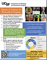 Master of Science in Biomedical Imaging (MSBI) program flyer