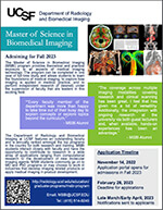 Master of Science in Biomedical Imaging (MSBI) program flyer