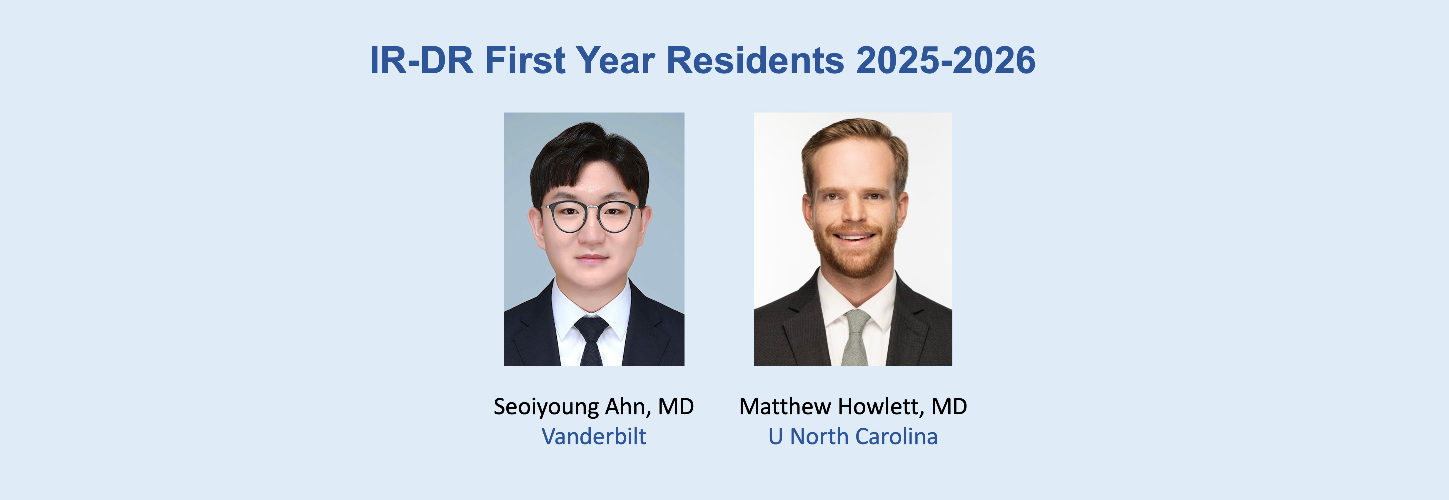 UCSF Radiology IR-DR First Year Residents 2025-2026