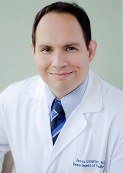 Headshot of Jesse Courtier, MD, recently named Chief of Pediatric Radiology at UCSF Radiology